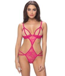 Open-Cup Strappy Teddy