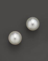White South Sea Cultured Pearl Stud Earrings in 14K Yellow Gold, 9.5-13mm - 100% Exclusive