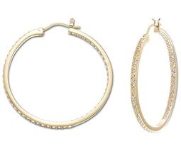 Somerset Medium Hoop Pierced Earrings, gold-plated