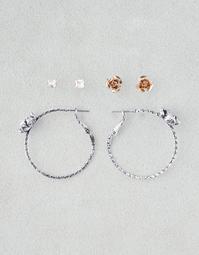 AEO Rose Hoop & Studs 3-Pack Earrings