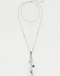 AEO Crystal Charms Layered Necklace