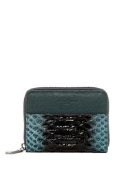 Conny Croc Embossed Leather Coin Wallet