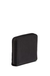 Lizard Embossed Stitched Leather Coin Wallet