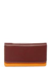 Colorblock Leather Matinee Wallet