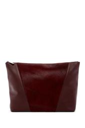 Mod V Genuine Calf Hair & Leather Pochette Bag