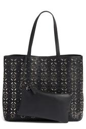 Kaylee Embellished Faux Leather Tote