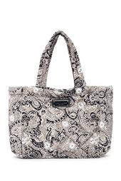 Quilted Paisley Small Tote Bag