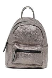 Luna Shimmery Vegan Leather Mid Backpack