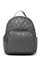 Mae Quilted Vegan Leather Mid Backpack