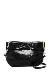 Belle Ruched Leather Crossbody Bag