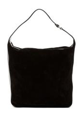 Suede/Leather Chaine Hobo Bag