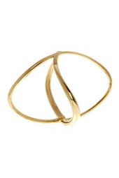 14K Yellow Gold Open Crossover Ring