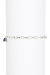 Evil Eye Charm Bar Ring Chain Adjustable Bracelet