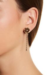 Chain Flower Stud Earrings