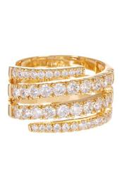 4 Row Pave CZ Band Ring