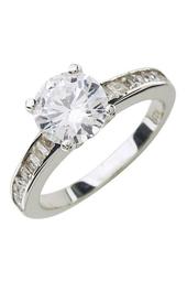 Sterling Silver Radiant CZ Ring