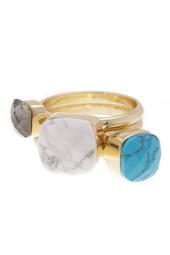 Simple Stone Stackable Ring Set - Set of 3