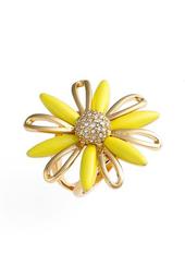 14k gold plated daisy dreams cocktail ring