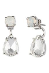Crystal Pear-Cut Drop Earrings