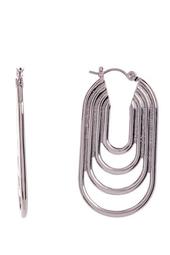 41mm Multi-Ring Oval Hoop Earrings