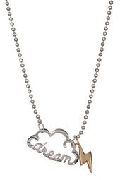 Sterling Silver Little Words 'Dream" Pendant Necklace
