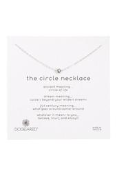 Sterling Silver Circle Ball Bead Pendant Necklace