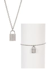 Case Crystal Necklace & Bracelet Set