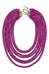 Bold Multistrand Beaded Statement Necklace