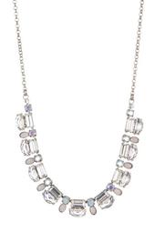 Half Moon & Baguette Crystal Necklace
