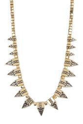 Pattern Spike & Bead Necklace