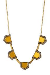 Embellished Geometric Chain Necklace