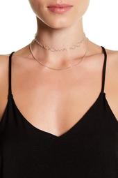 Sterling Silver Beaded Chain Link & Contrast Chain 2-Piece Necklace Set