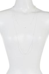 Sterling Silver Beaded Chain & Link & Bead Detail 2-Piece Necklace Set