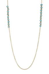 18K Gold Plated Sterling Silver Beaded Chain Necklace