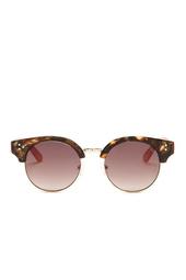 Women's Injected Round Sun Glasses