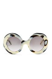 Women's Flared Round Sunglasses
