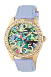 Women's Abalone Snake Embossed Leather Watch