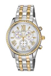 Women's Chronograph Eco-Drive Two-Tone Stainless Bracelet Watch