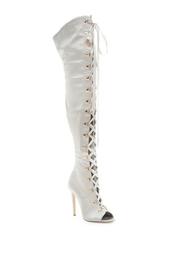 Olga Lace-Up Over-the-Knee Boot