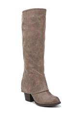 Lundry Stacked Heel Western Boot