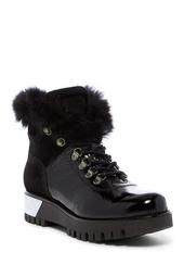 Fur Trimmed Patent Boot