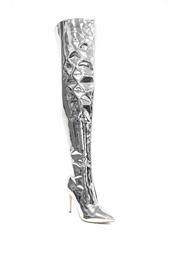 Mini Patent Over The Knee Boot