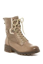 Talues Faux Shearling Lined Combat Boot