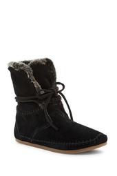 Zahra Suede Bootie with Faux Fur Lining