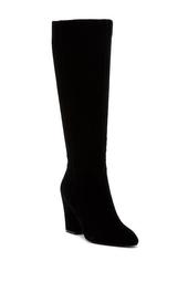 Block Heel Suede Knee High Boot - Wide Width Available