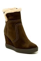 Cindy Faux Fur Wedge Boot