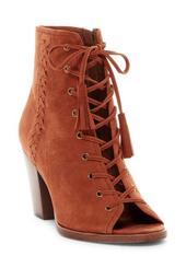 Dani Whipstitched Open Toe Bootie