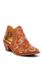Kline Embroidered Ankle Bootie