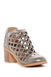 Stacey Metallic Caged Ankle Boot