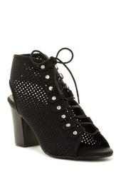 Cara Perforated Lace Up Bootie